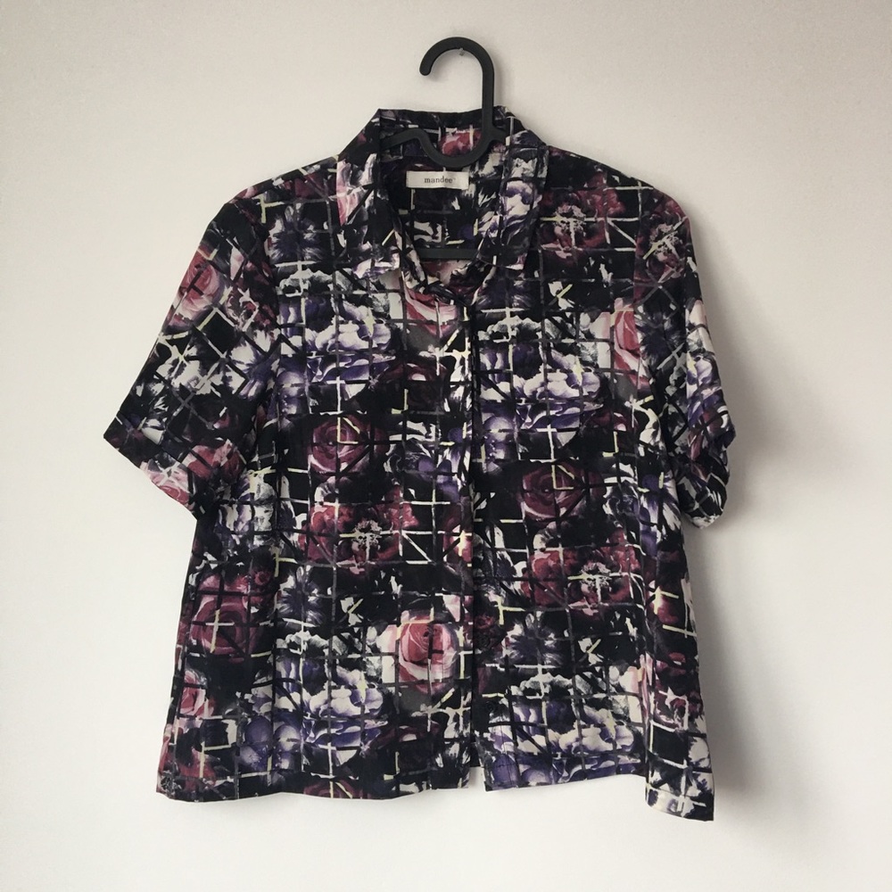 MANDEE Tshirt button down